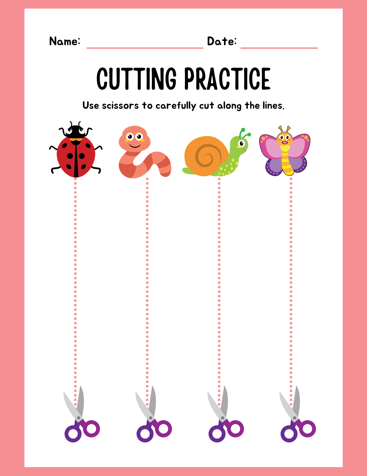 Same and different animals worksheet