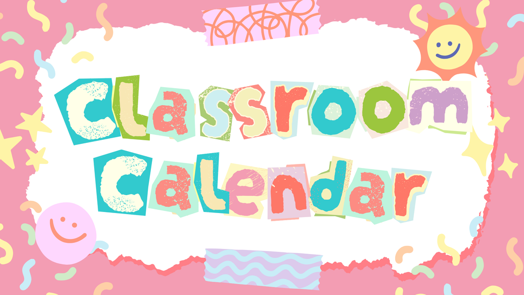 Classroom Calendar – 28-Page Printable PDF
