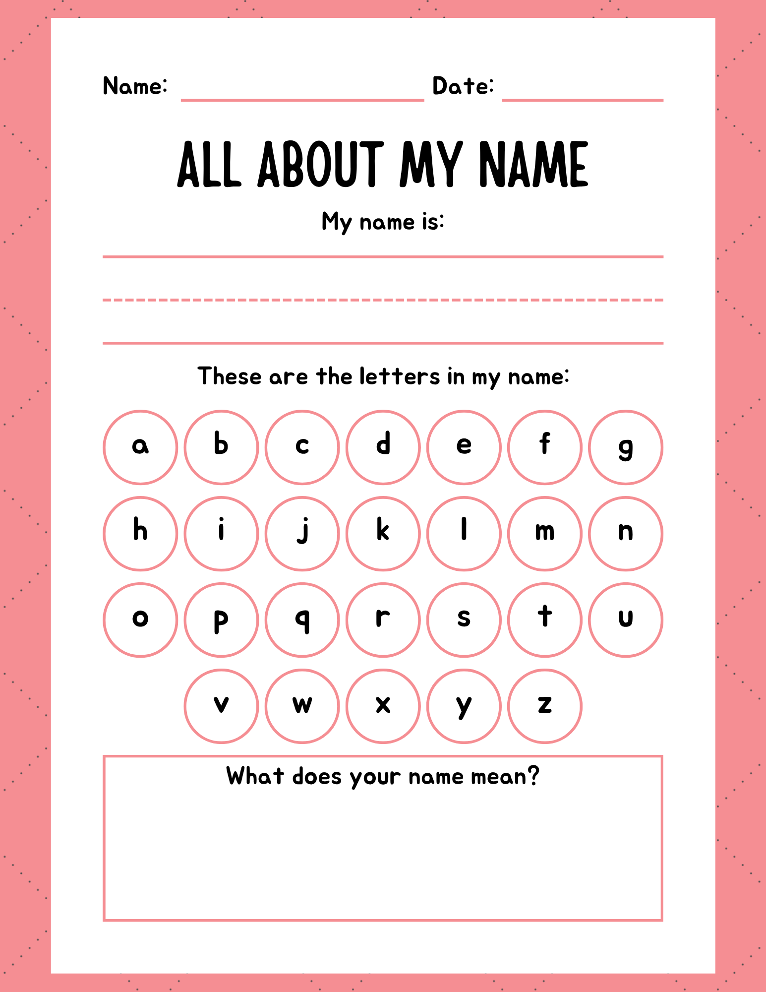 Number tracing 1-5 worksheet